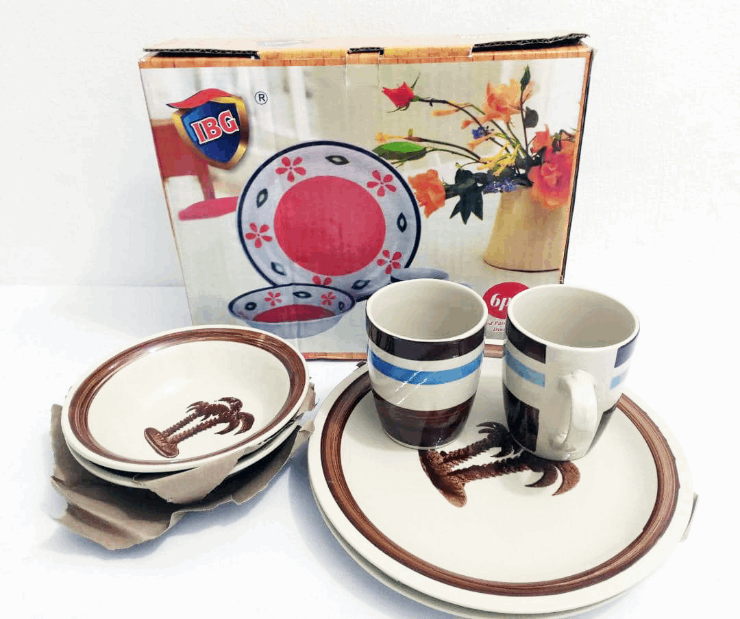 6-Piece Ceramic Serving Plate Set