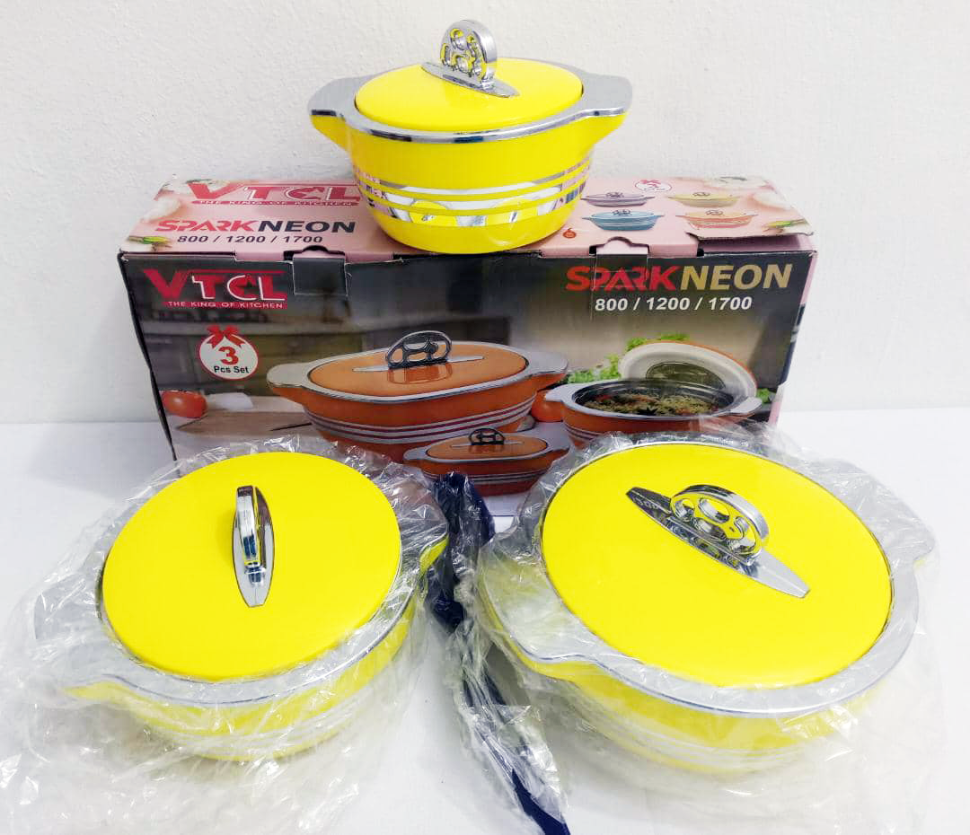 VTCL 3in1 Spark Neon Serving Hot Plate Set | CHK3b