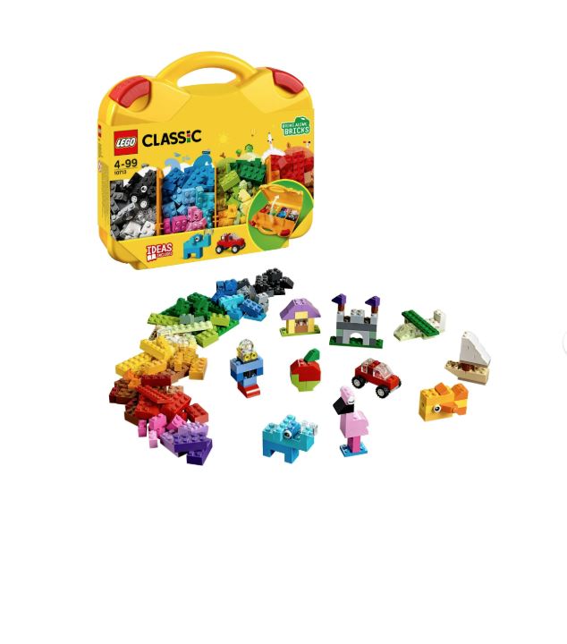 LEGO Classic Creative Suitcase 10713 - Includes Sorting Storage Organizer Case with Fun Colorful Building Bricks, Preschool Learning Toy for Kids to Play and Be Inspired by LEGO Masters  |  WTWL931XA