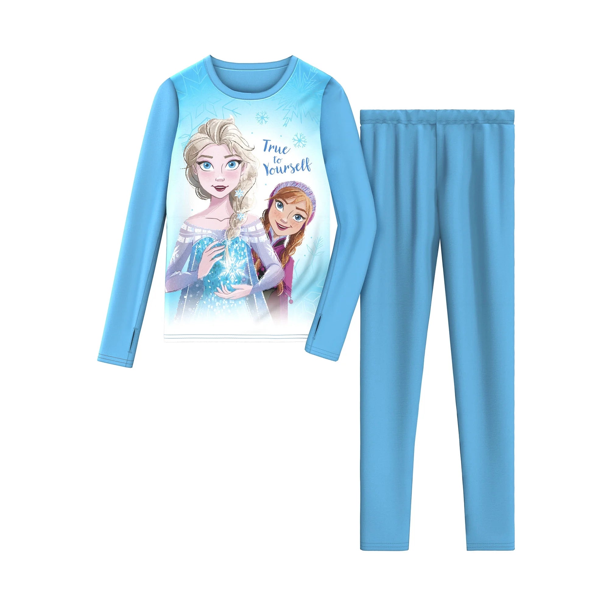 Climateright By Cuddl Duds Frozen Girls Thermal Set, Sizes XS-M | WTWL448XA
