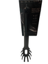Black Aura by Iko Heavy Duty Nylon Pasta Spoon | BTGT37XA
