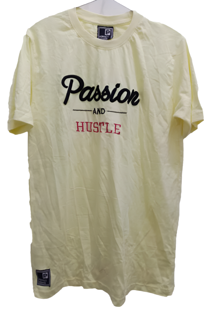 Designer Yellow Round Neck Polo Shirt (T-Shirt) | EBK28a