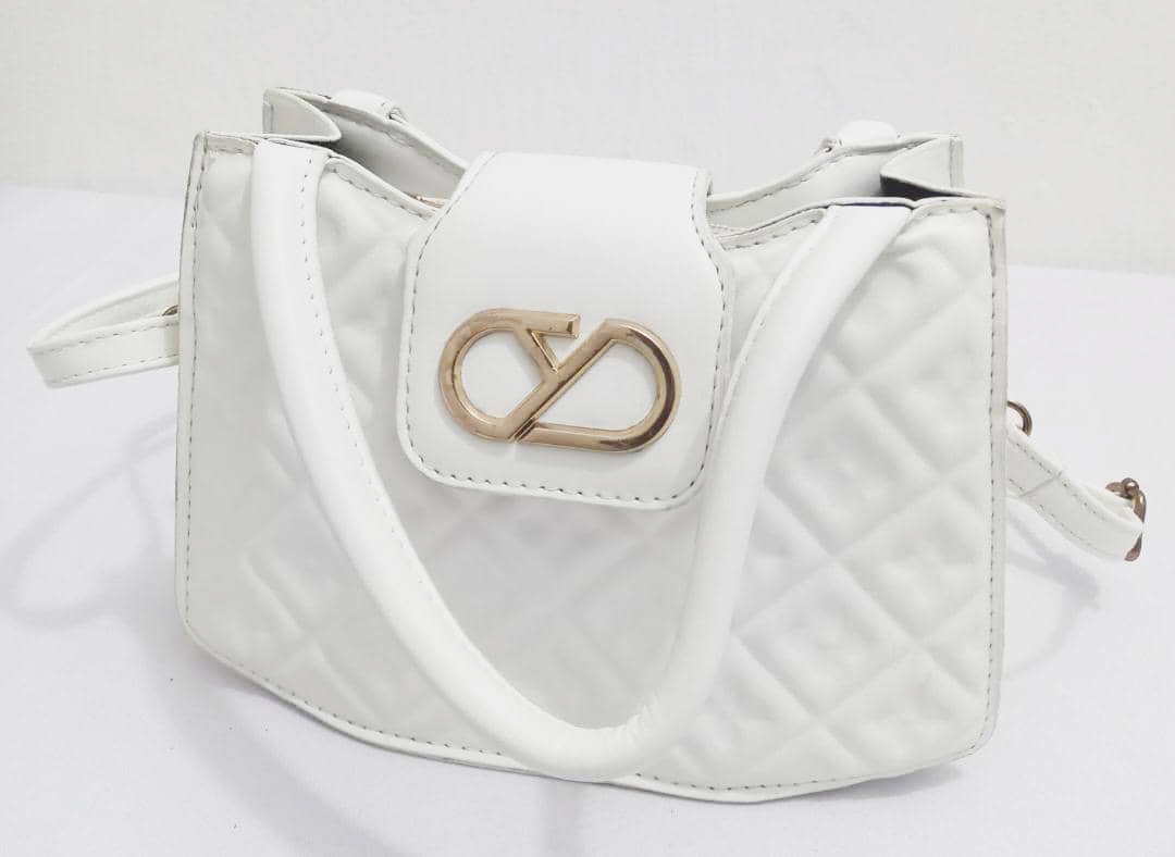 Designer White Handbag | EBR5a