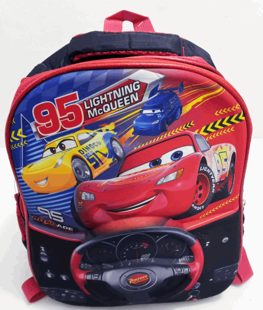 95 Ligthening Race Car School Bag | ECB32a