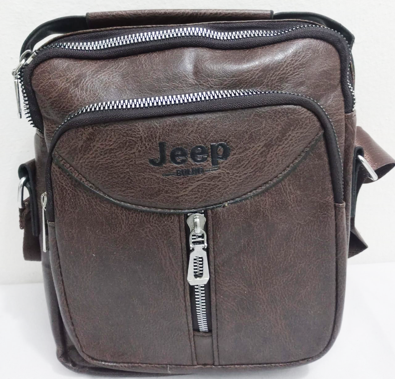 Designer Leather Jeep Boss Man Bag | ECB58a