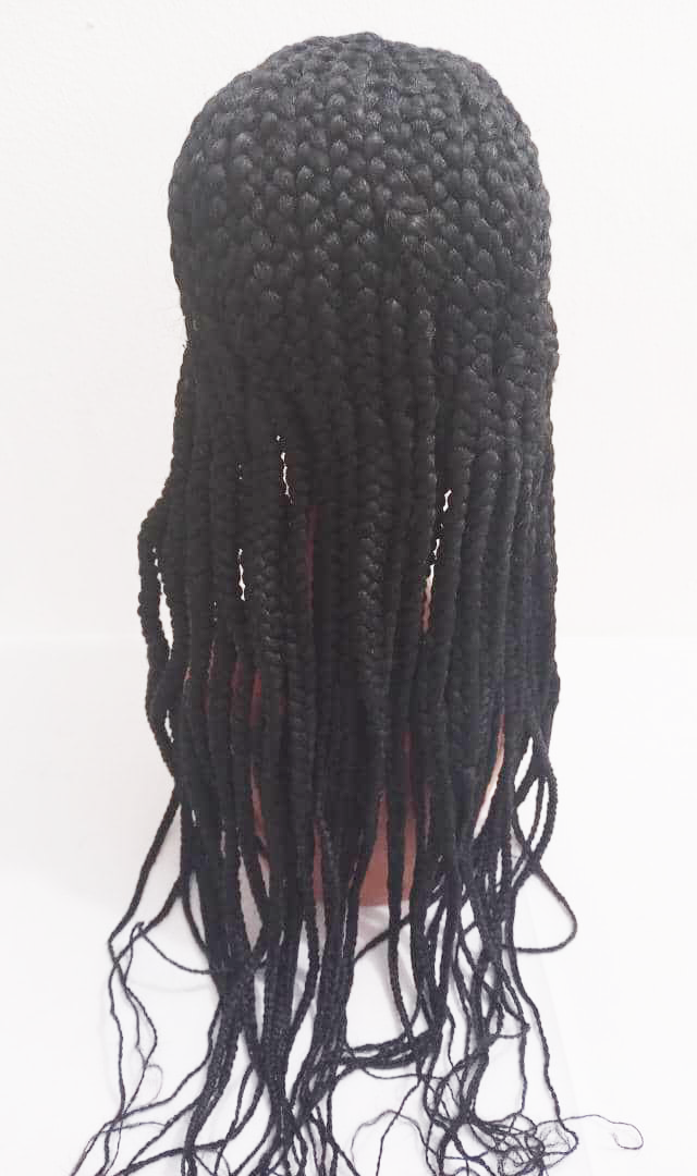 Stylish Weave Front Long Braided Wig | EGN14d