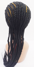 Stylish Weave Front Mix Colour Long Braided Wig | EGN14i