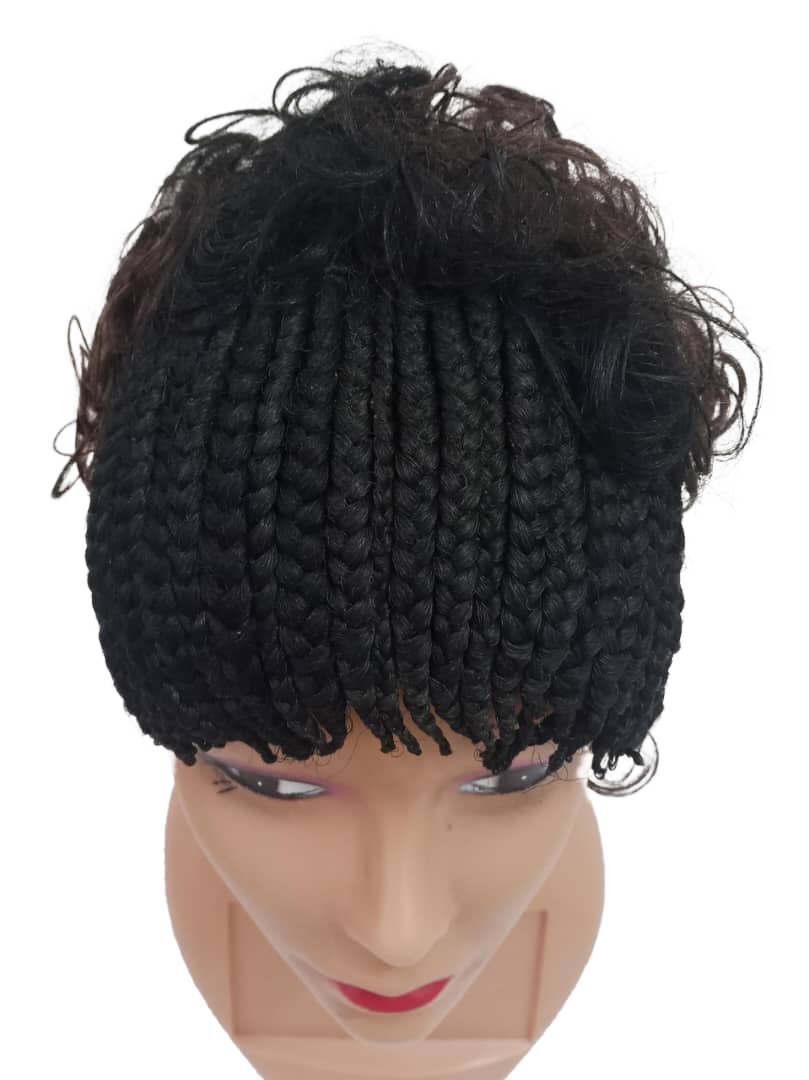 Stylish Weave Front Curly Back Short Wig | EGN21a