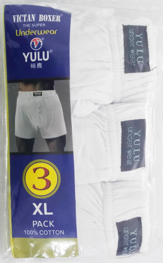 Quality 3in1 Yulu Men's Boxer Underwear (3 Pieces Per Pack) | EKZ110a