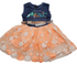 Designer Lace and Jeans Combination Dress (Gown) for Girls | ESG36a