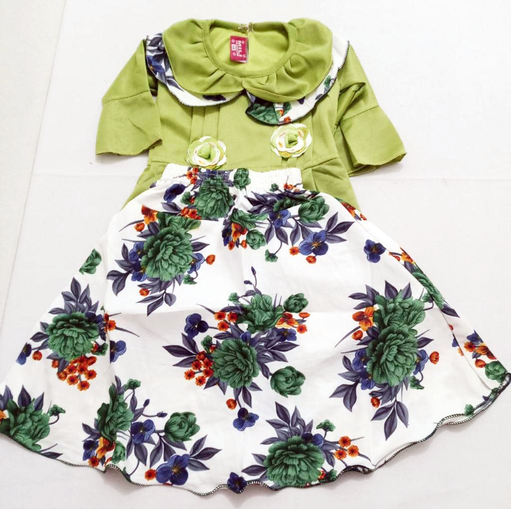 Classic Matching Set Designer Skirt & Blouse for Girls | ESG49a