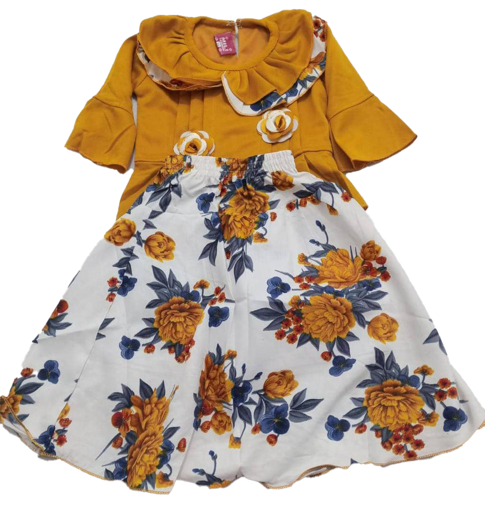 Fancy Top Quality Matching Set Designer Skirt & Blouse for Girls | ESG49b