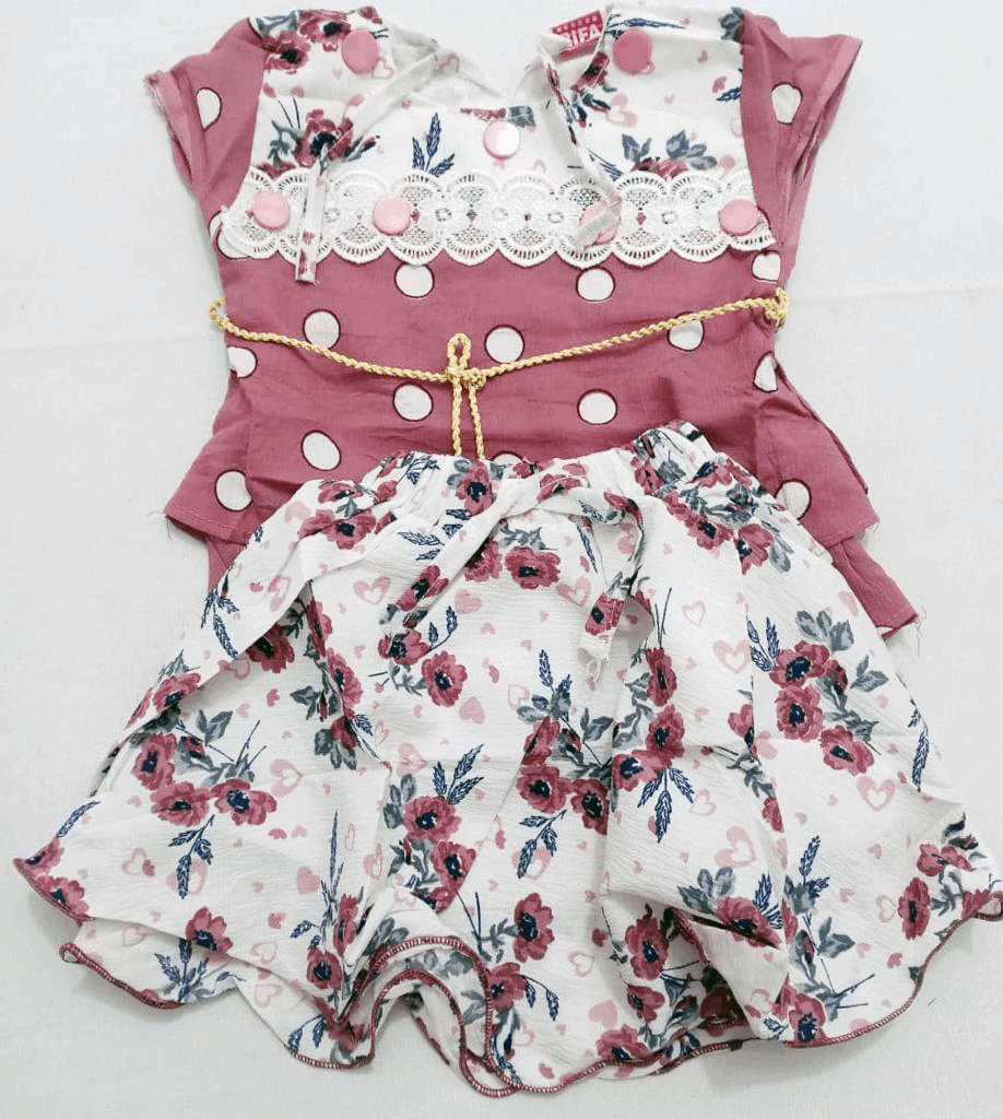 Affordable Quality Designer Skirt and Blouse Set for Girls | ESG52b