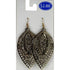 Essentials Earring Gold Leaf Drop Ear |  WTWL231XA