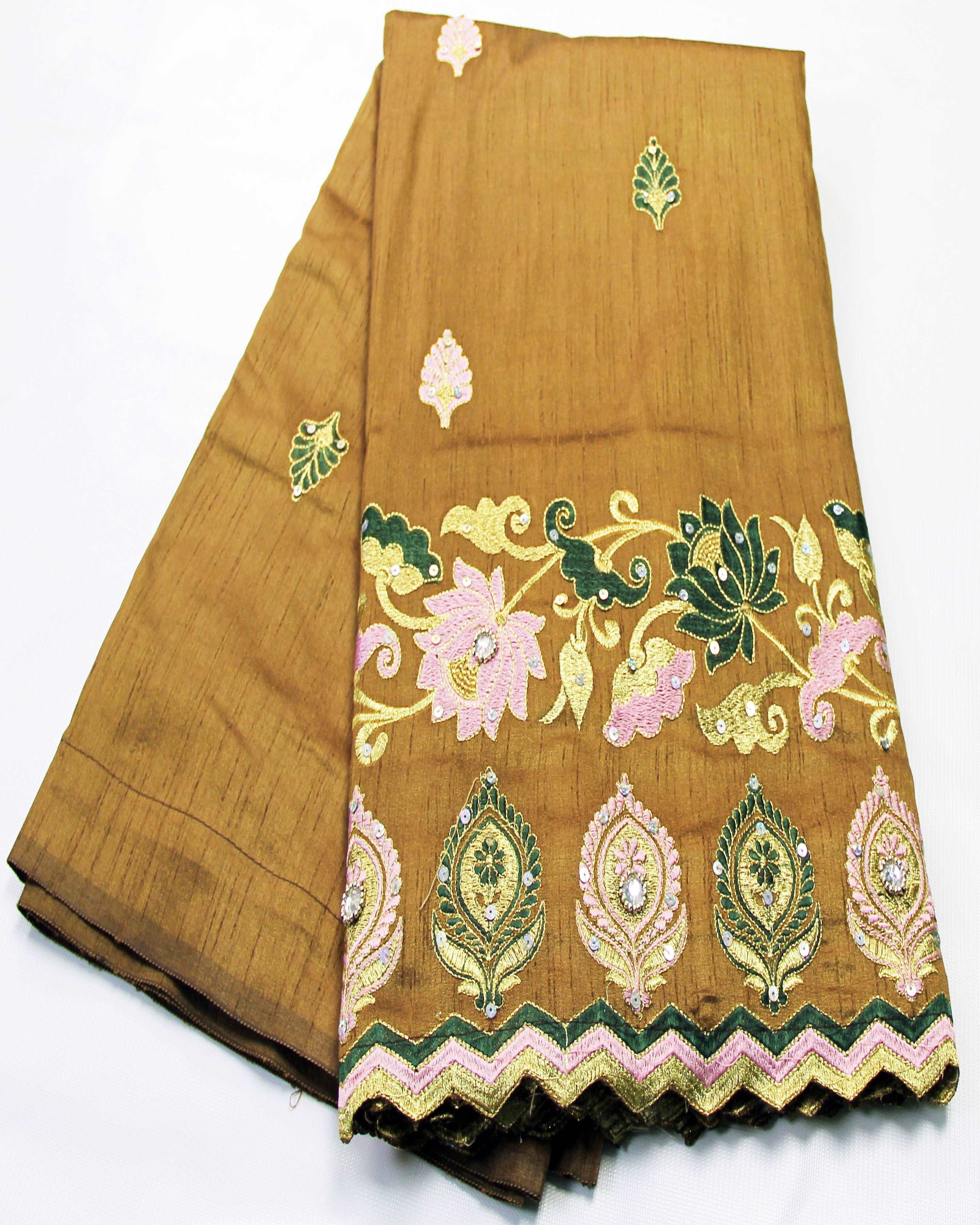 African Indian Silk George Fabric