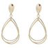 Gold Tone Teardrop Earring | WTWL230XA
