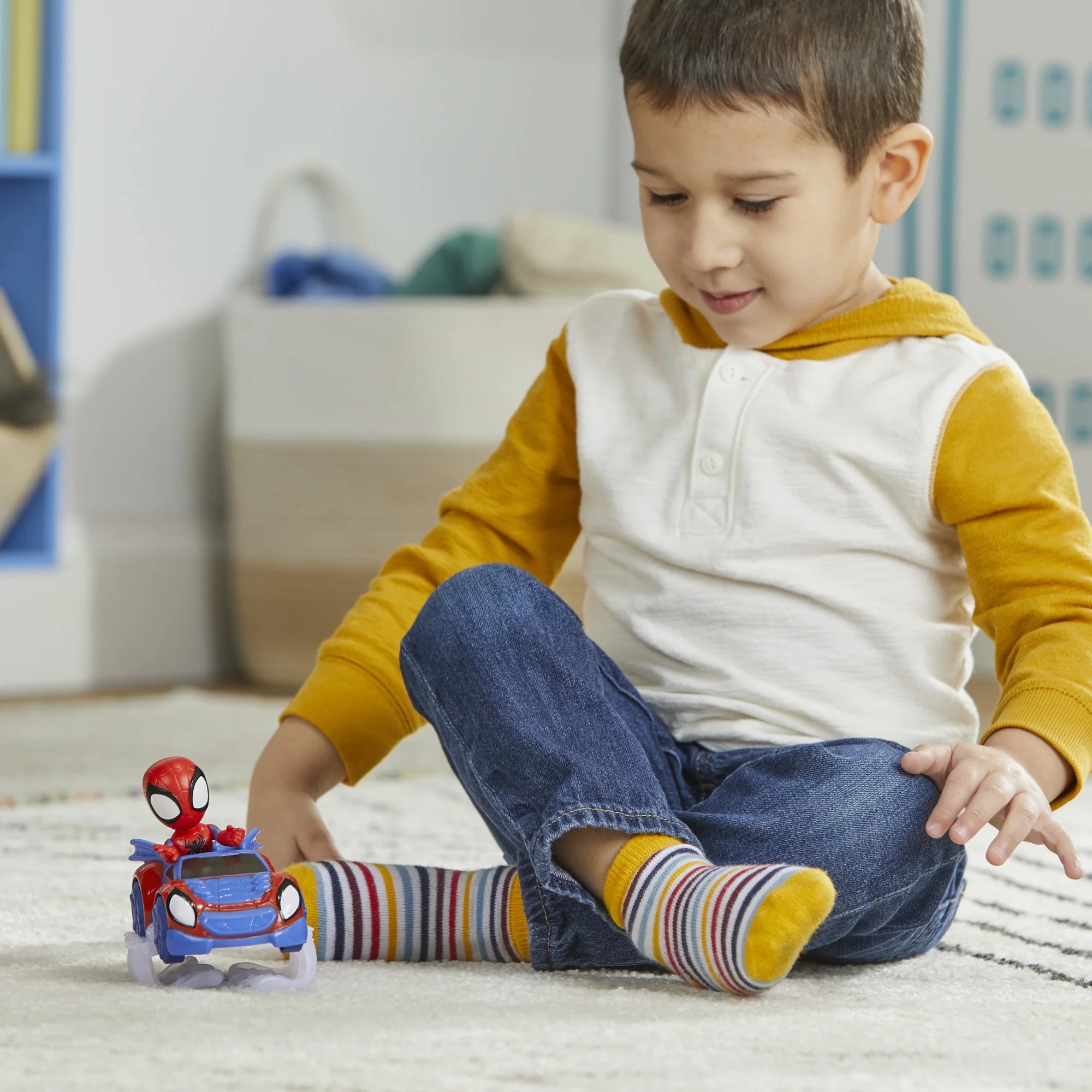 Hasbro Marvel Spidey and His Amazing Friends Web Crawler Toy, Spidey Action Figure and Vehicle  |  WTWL746XA