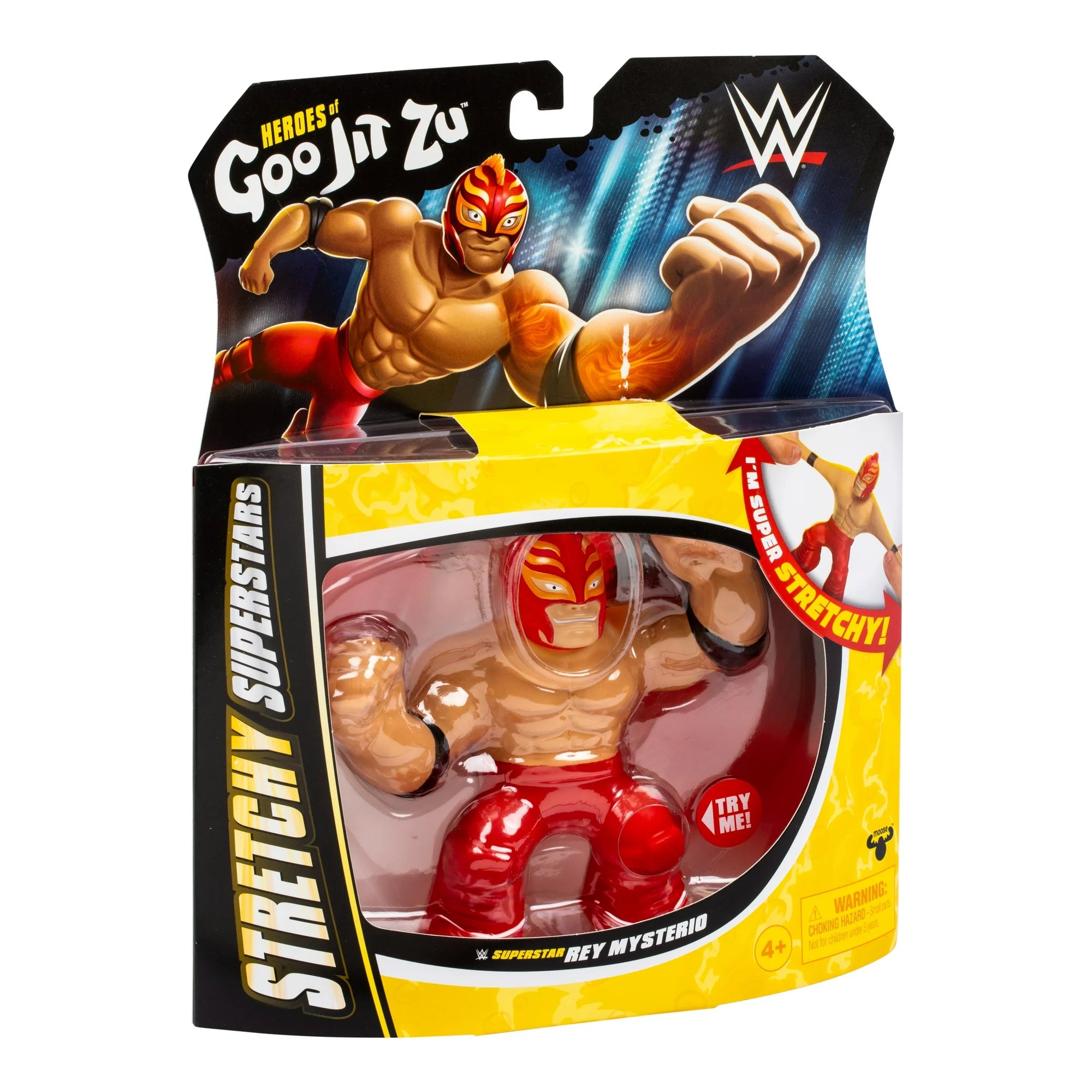 Heroes of Goo Jit Zu WWE Stretchy Superstars Rey Mysterio, Stretchy Action Figure, Ages 4+  |  WTWL766XA