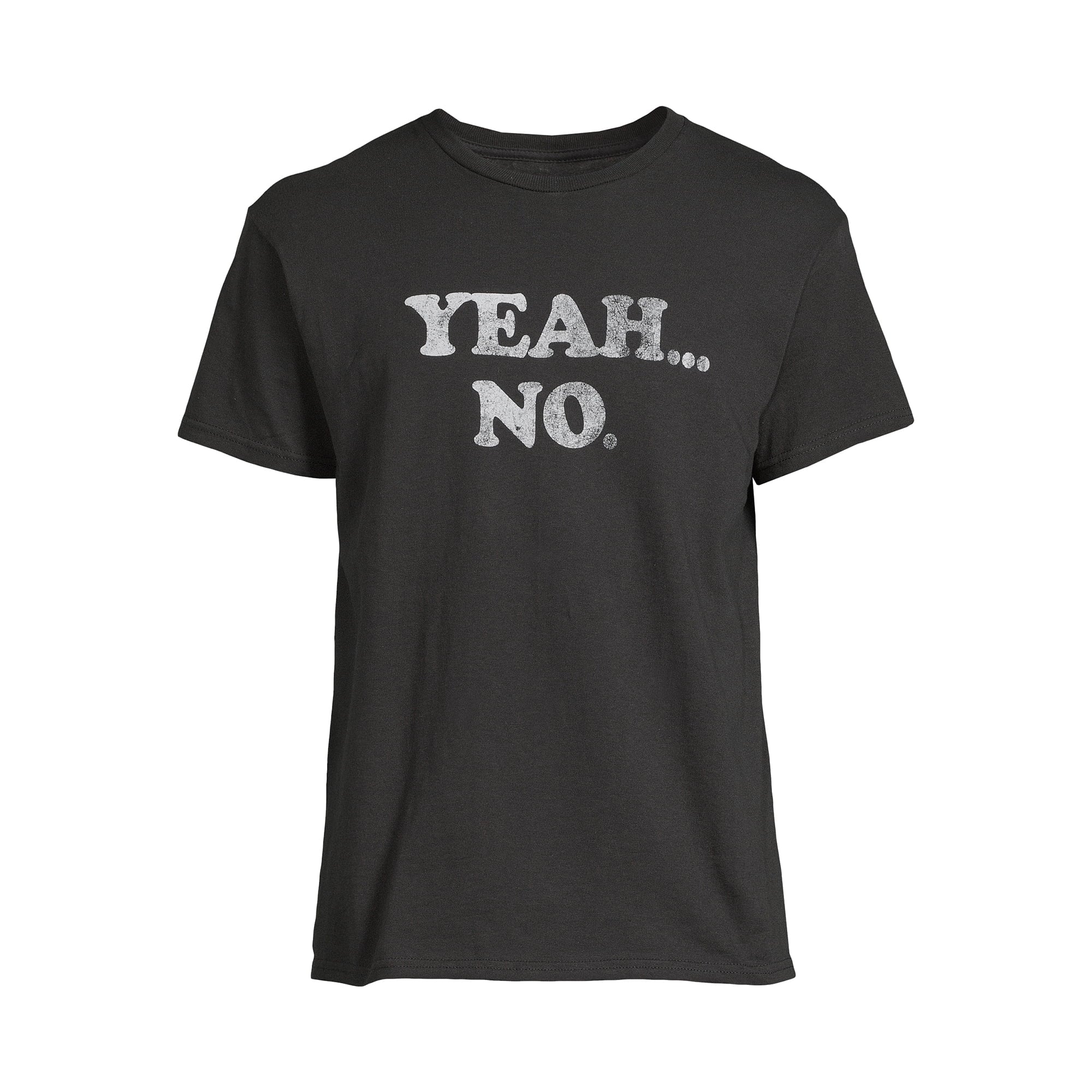 Humor Men's & Big Men's Yeah No Graphic T-Shirt | WTWL108XA