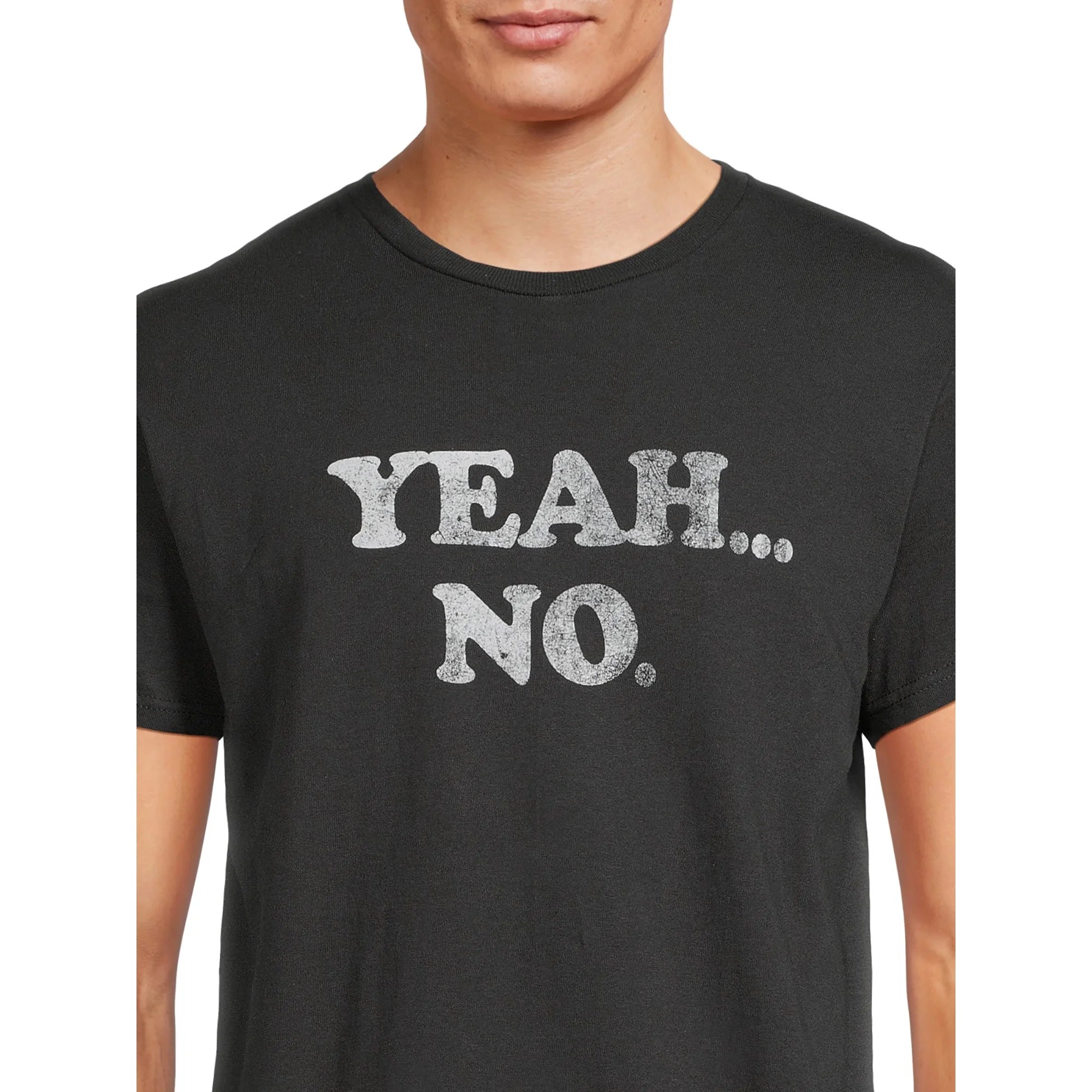 Humor Men's & Big Men's Yeah No Graphic T-Shirt | WTWL108XA