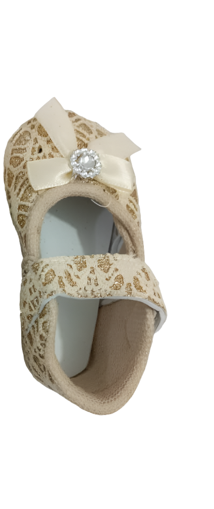 Beautiful Afi Junior Baby Shoe, Gold | RSE1a