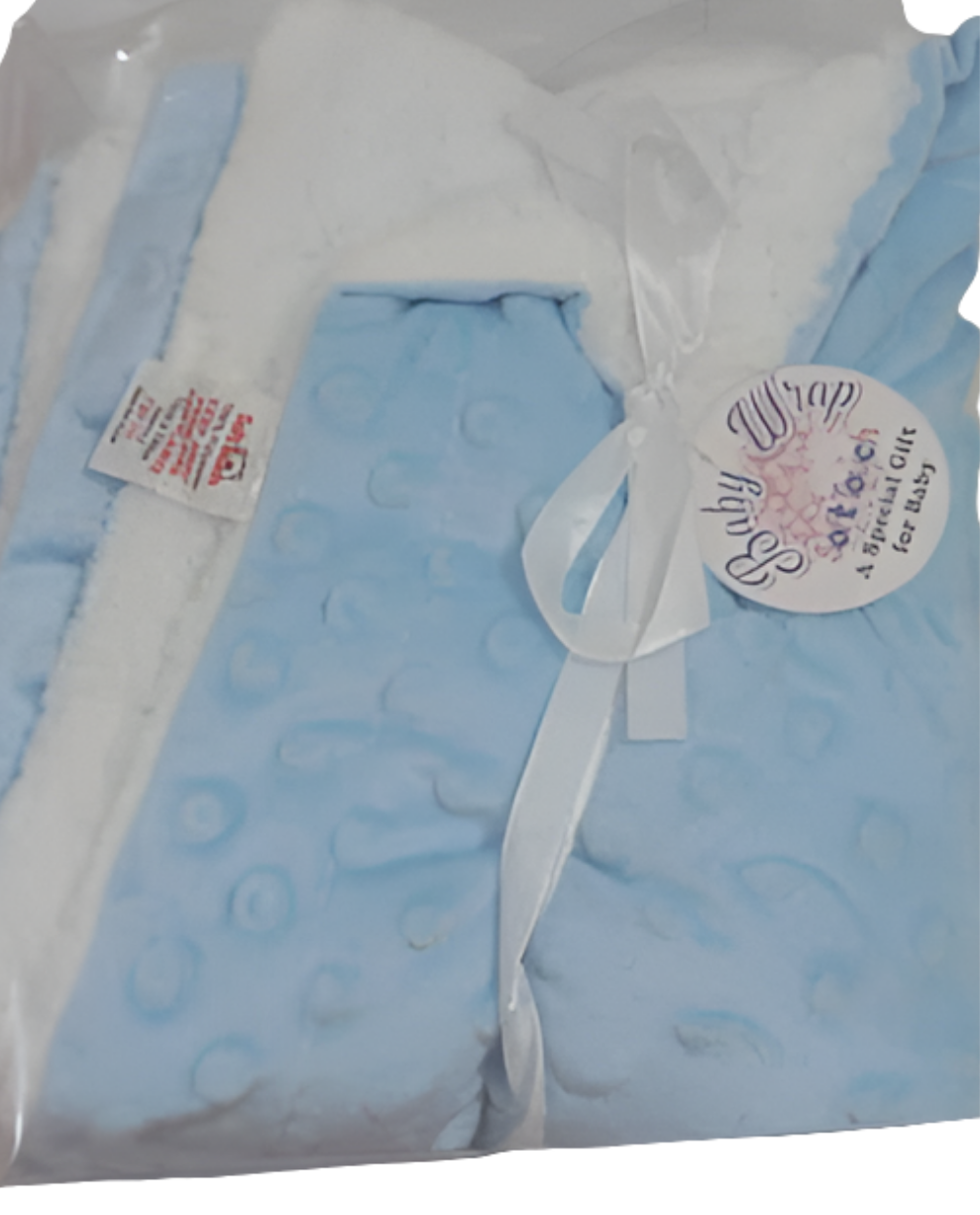 Baby Wrap Soft Touch Baby Blanket, Blue | NMD1a