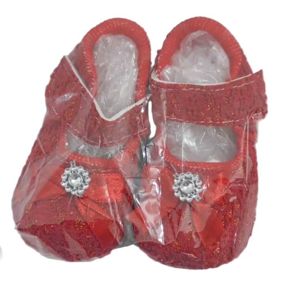 Beautiful Afi Junior Baby Shoe, Red | RSE1c