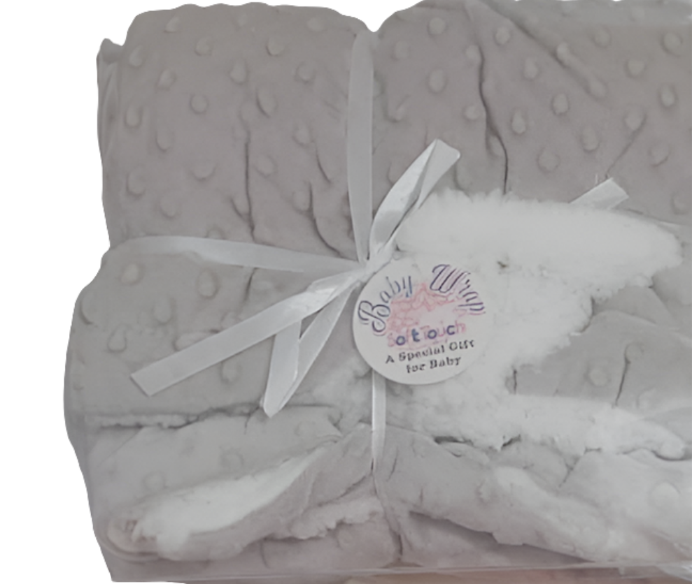 Baby Wrap Soft Touch Baby Blanket, Gray | NMD1e