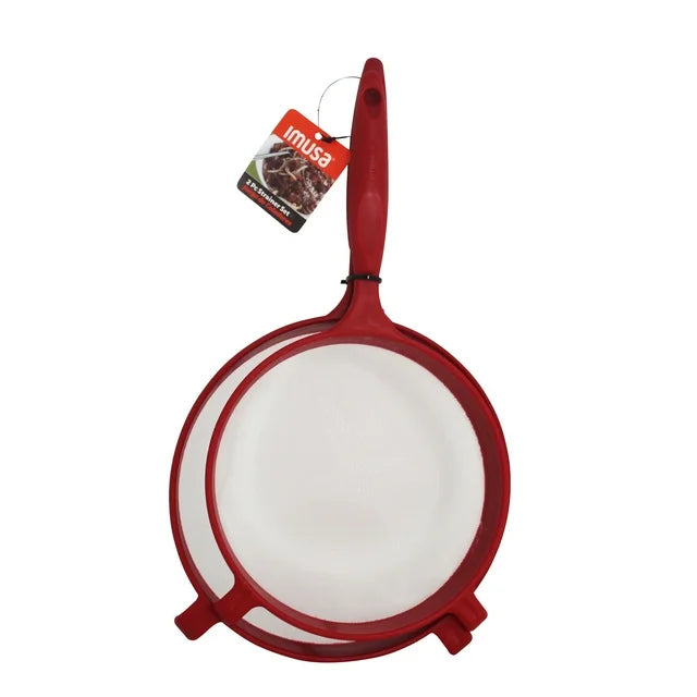 IMUSA 2pc Nylon Strainer Set, Red | WTWL771XA