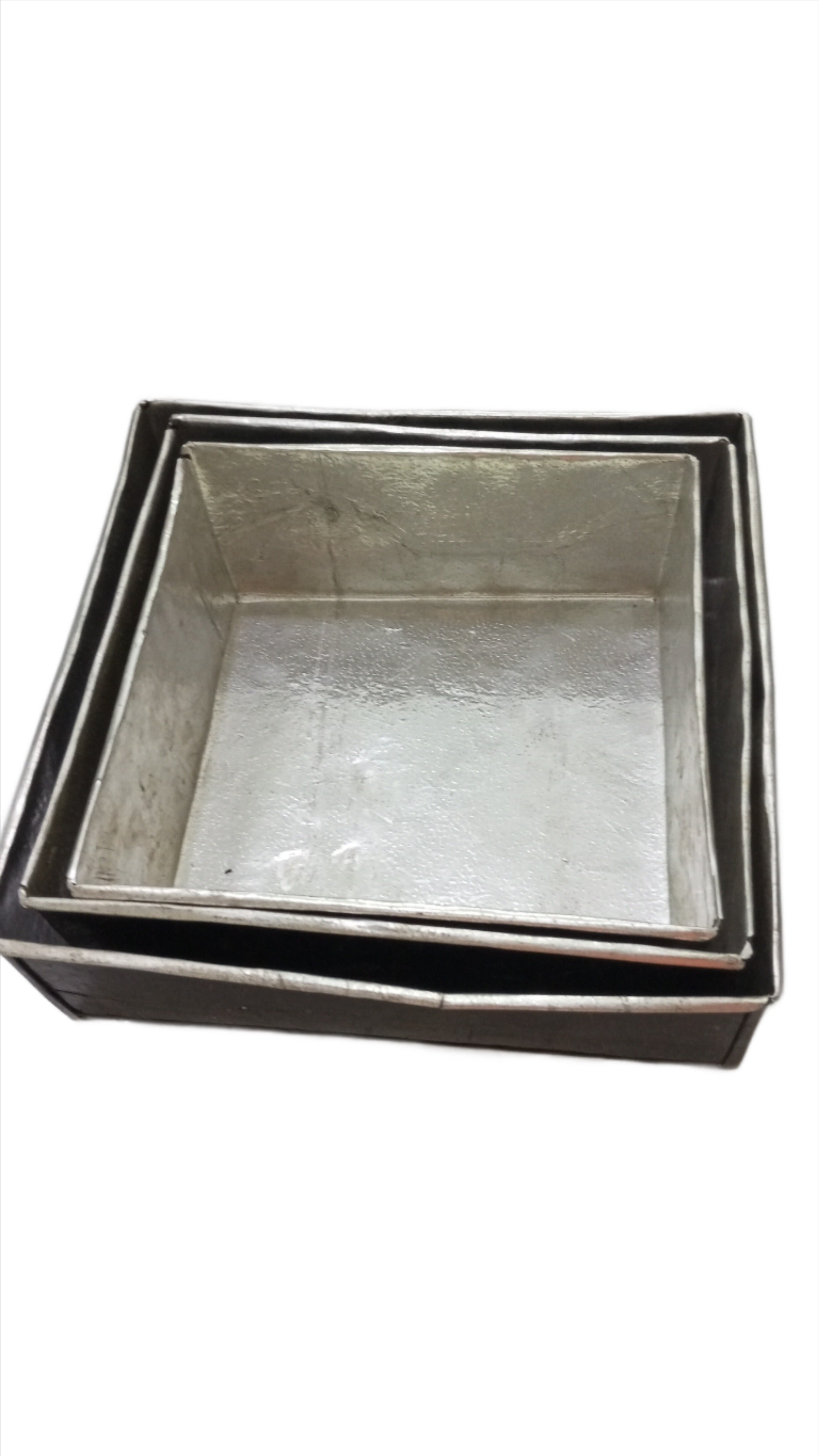 Large 3in1 Set of Square Shape Pan for Baking, Black | JLV3a