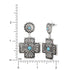 Jessica Simpson Faux Turquoise Stone Drop Earring  |  WTWL244XA