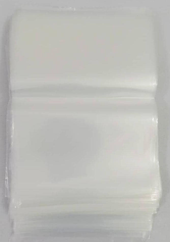 Clear Plastic Flat Open Transparent Poly Food Packaging Pouch
 8x6 (Pack of 100 Pieces)| MNK6a