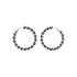Madden NYC Women's Fashion Black Twist Large Hoop Earrings |  WTWL619XA