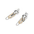 Madden NYC Women's Fashion Tri Tone Stone Gem Chain Chandelier Earrings | WTWL673XA