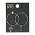 Madden NYC Women's Fashion Two Tone Cross and Key Charm Hoop Earrings | WTWL627XA