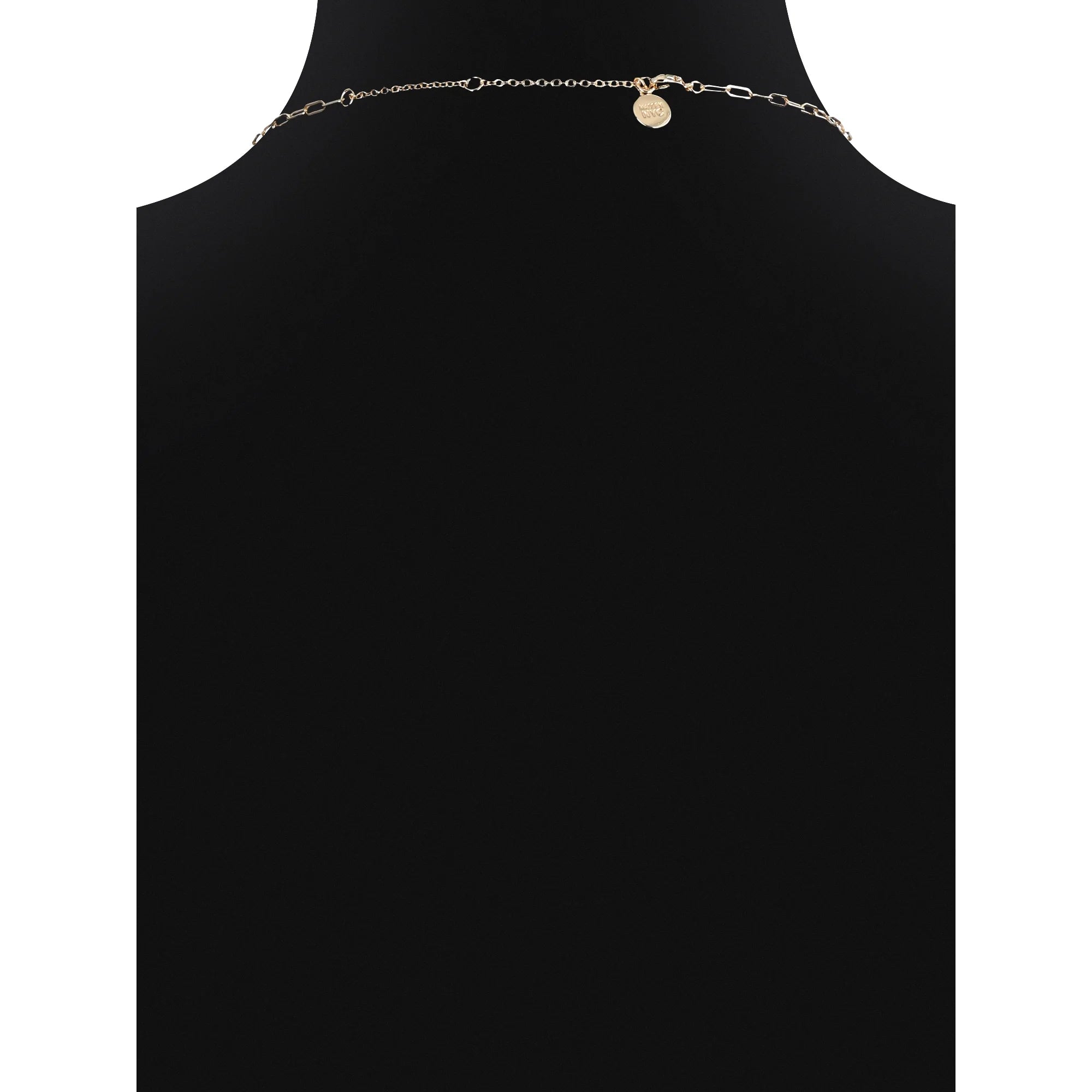 Madden NYC Women's Fashion Two Tone Mixed Charm Necklace and Heart Earrings Jewelry Set | WTWL676XA