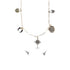 Madden NYC Women's Fashion Two Tone Mixed Charm Necklace and Heart Earrings Jewelry Set | WTWL676XA
