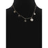 Madden NYC Women's Fashion Two Tone Mixed Charm Necklace and Heart Earrings Jewelry Set | WTWL676XA