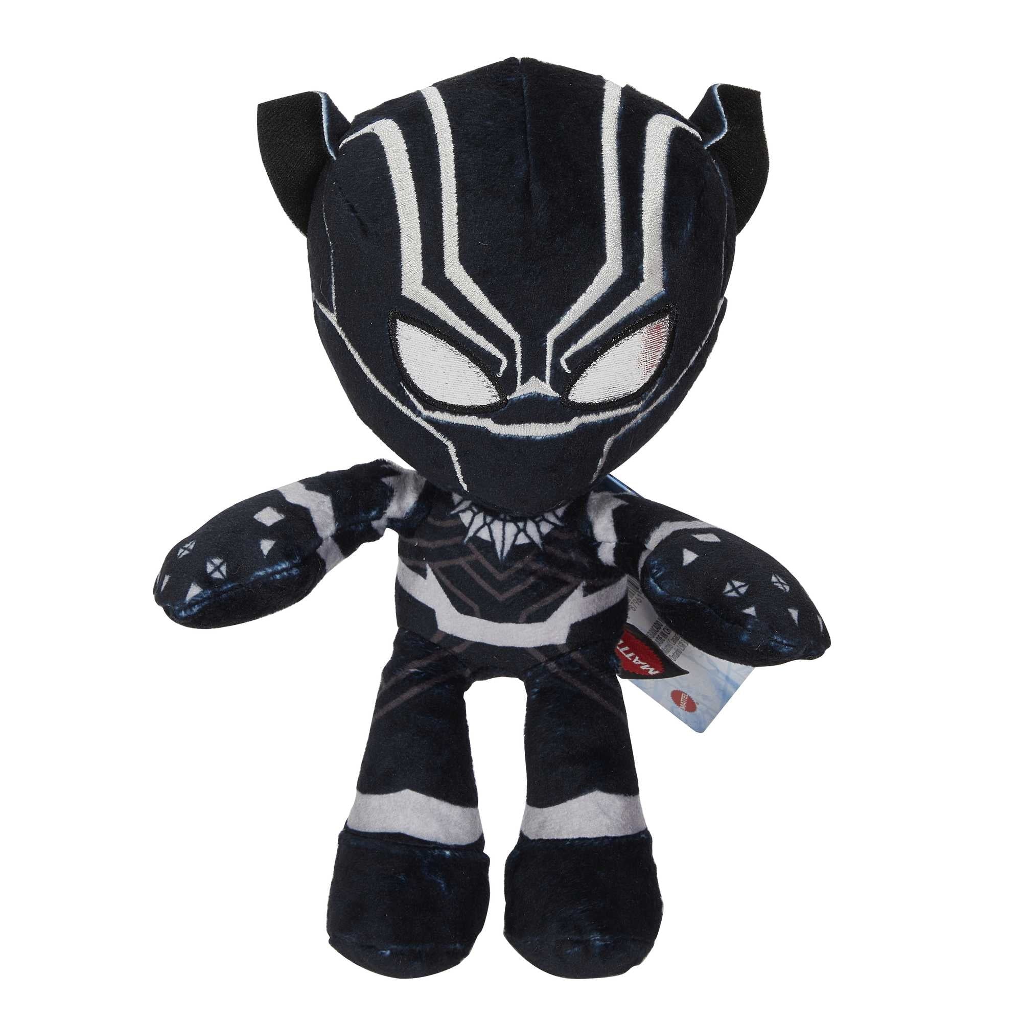 Marvel Plush Character Figure, 8-inch Black Panther Super Hero Soft Doll for Ages 3 Years Old & up | WTWL845XA
