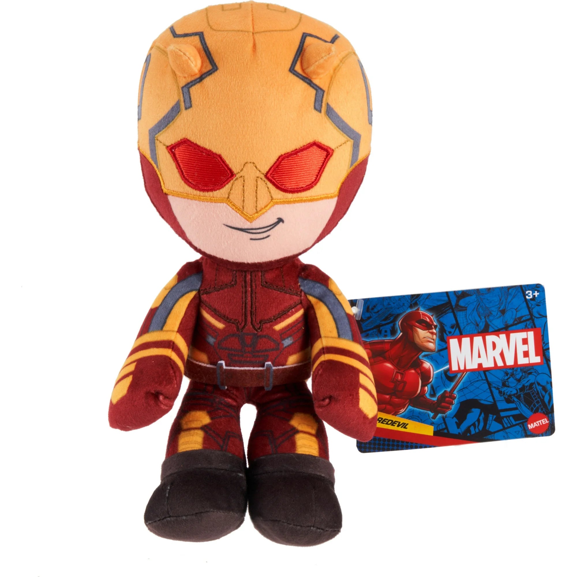Marvel Plush Daredevil Soft Doll, 8-inch Collectible Stuffed Super Hero Figure | WTWL842XA