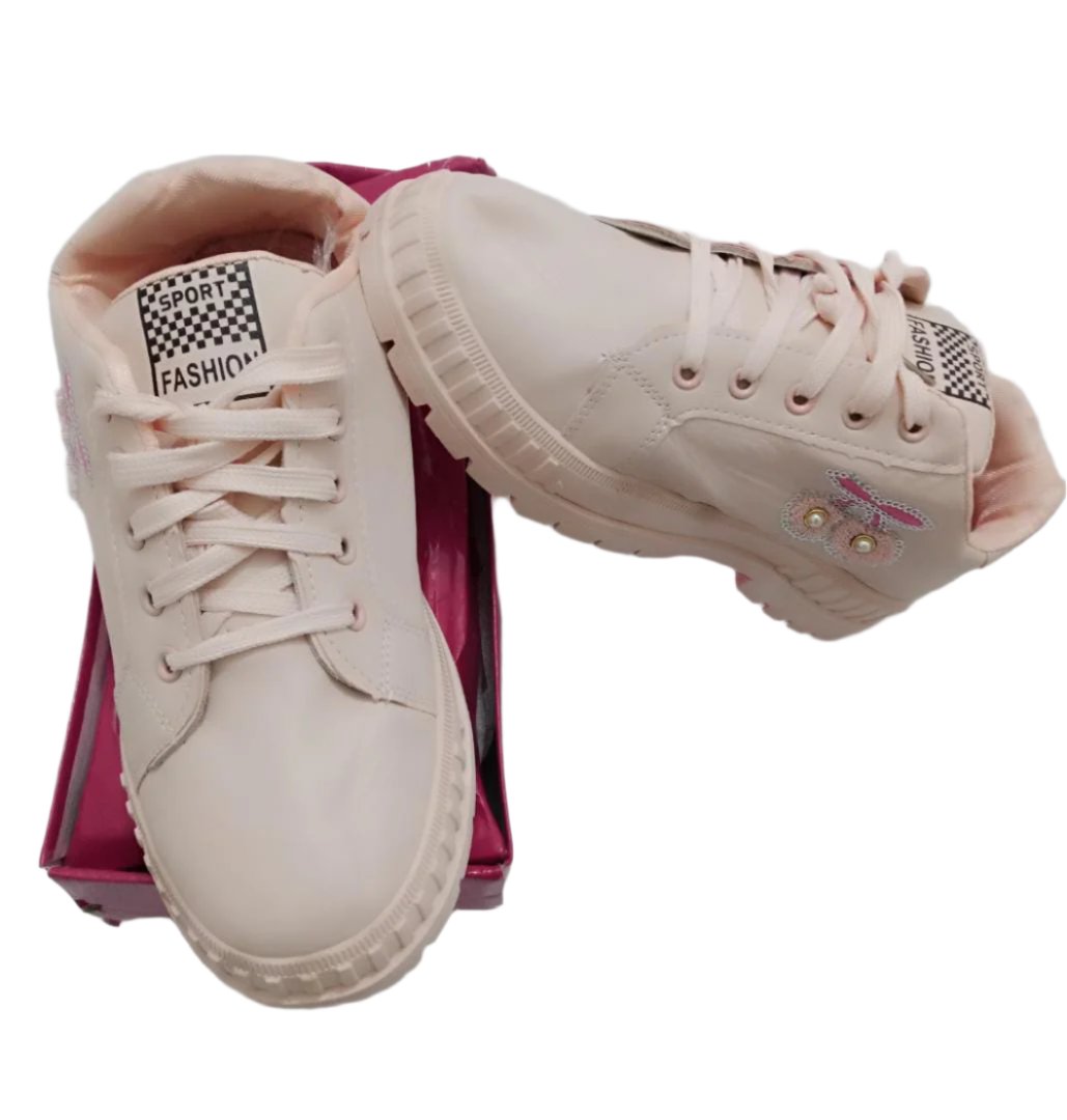 Beautiful Top Fashion Pink Sports Canvas Sneakers | NSM2a