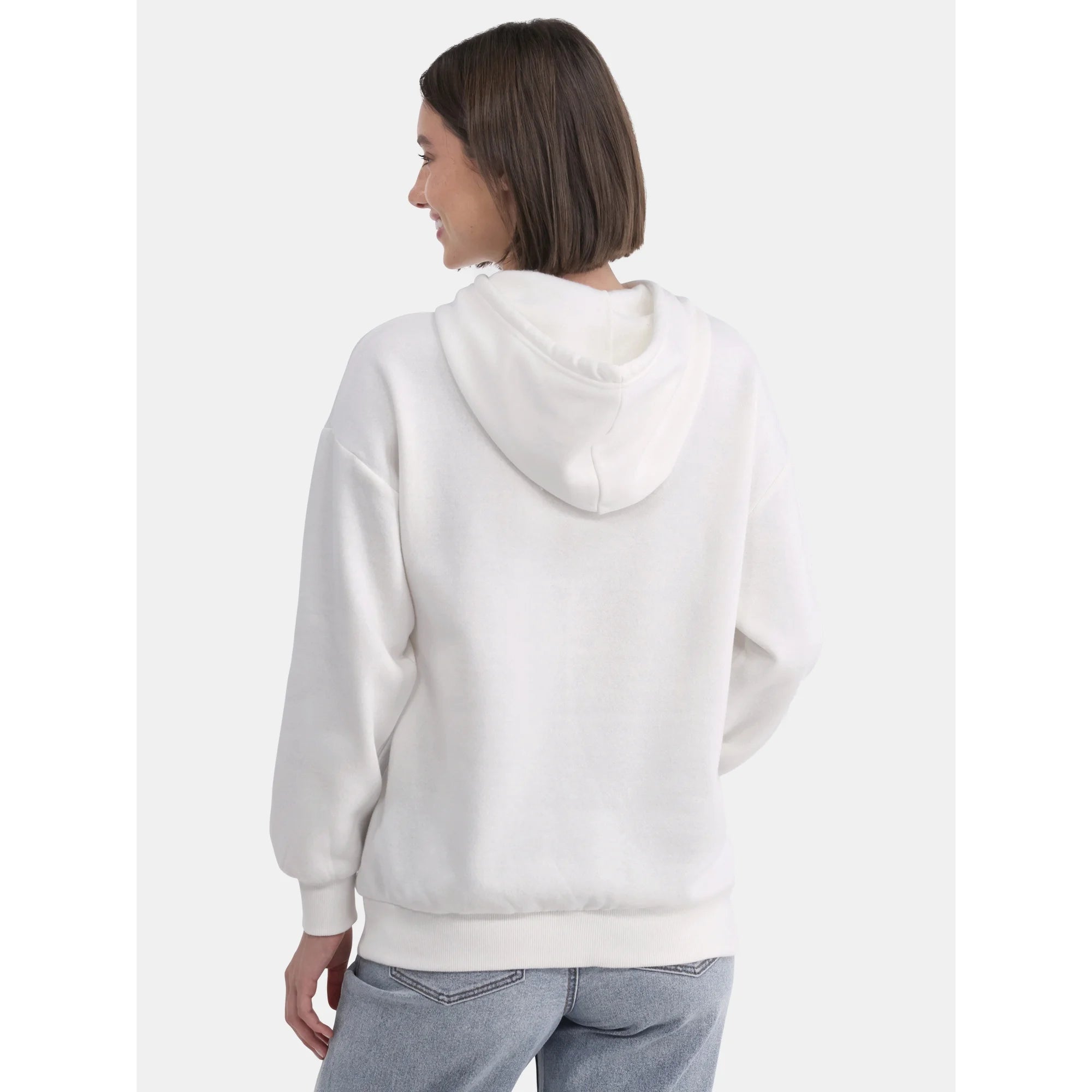 No Boundaries Oversized Printed Hoodie, Women's and Women’s Plus | WTWL494XA