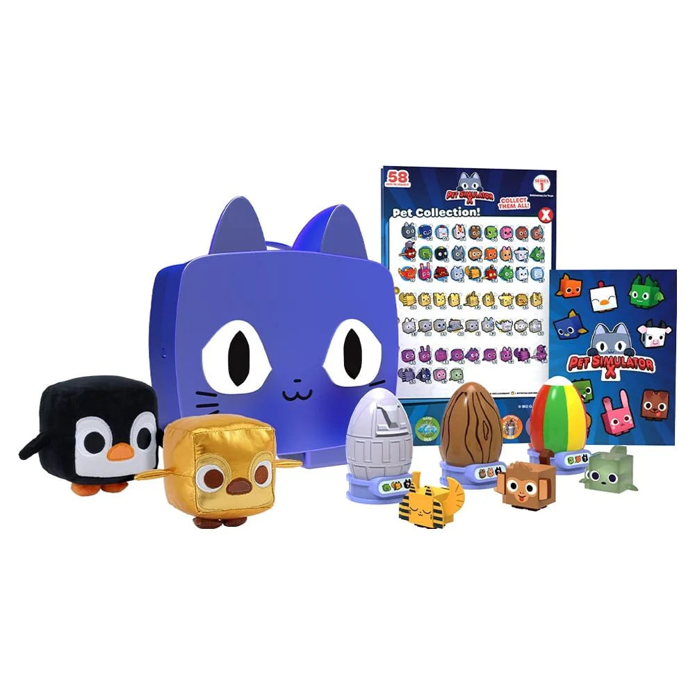 PET SIMULATOR X - Blue Iridescence Cat Collector Bundle (Mystery Case w/ 8 Items, Series 1) [Includes DLC]  | WTWL854XA