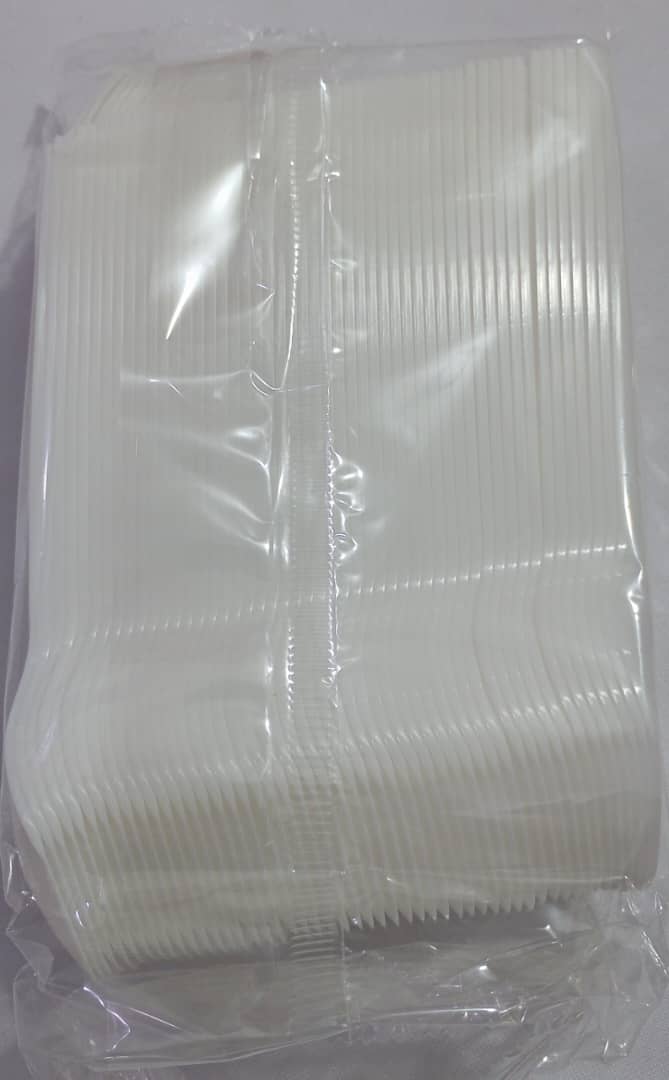 HQ Party Spoon (TK Disposable Spoon) Pack of 100 Pieces, White | SVN11a