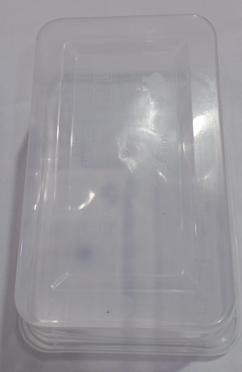 Food Take Away Container Bottom with Cover, Transparent (TK) 1000ml l SVN15a