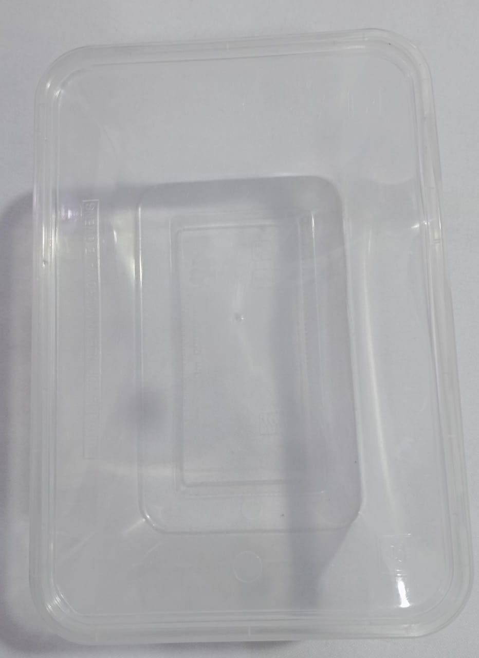 Food Take Away Container Bottom with Cover, Transparent (TK) 1000ml l SVN15a