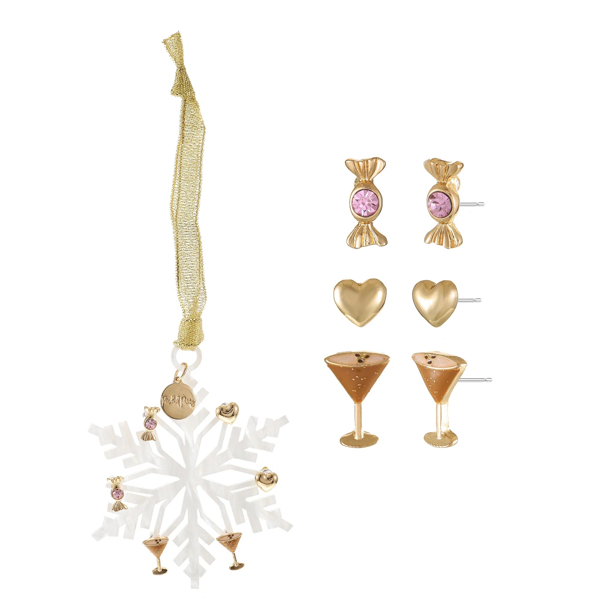 Packed Party Snowflake Ornament Earring Set | WTWL391XA