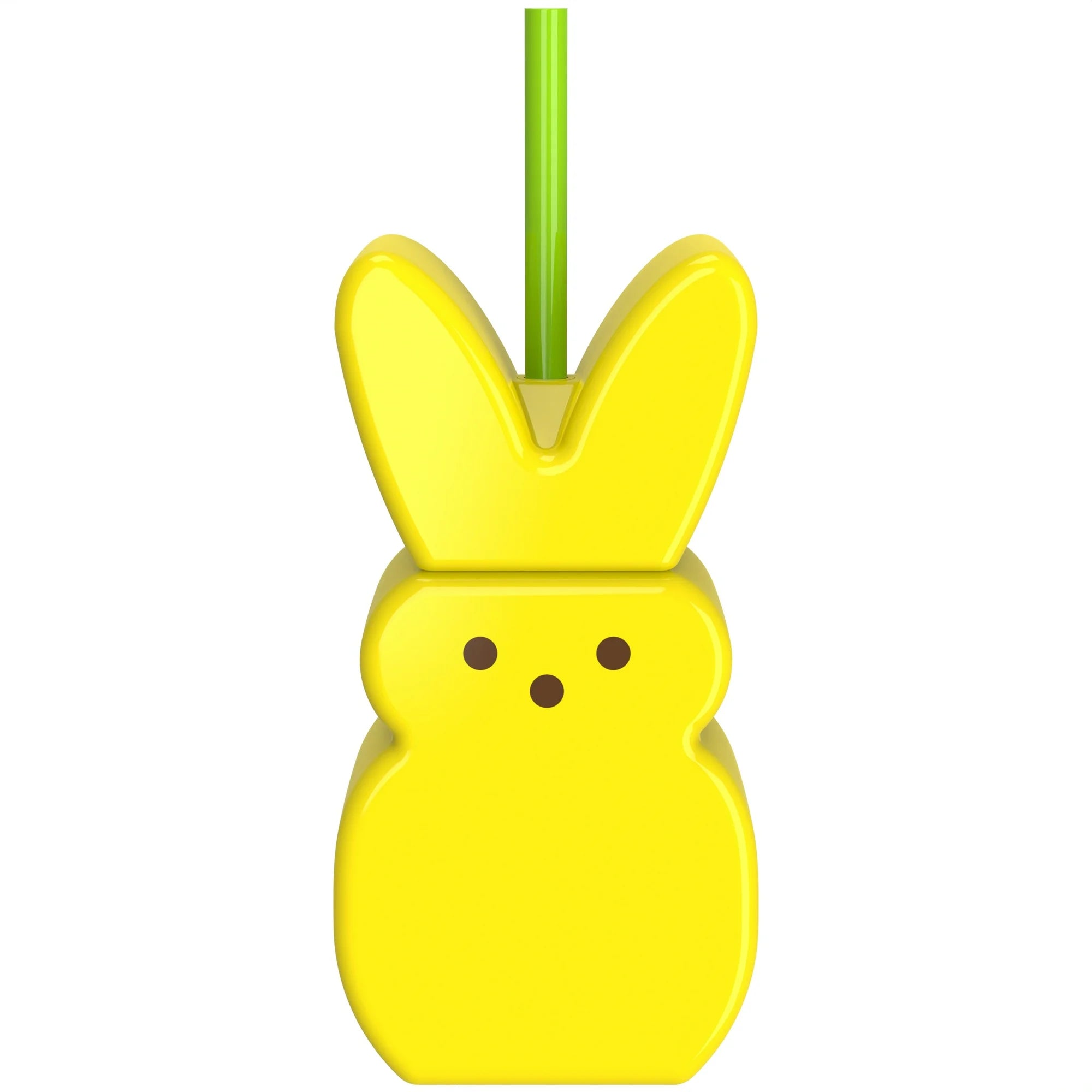 Peeps Sculpted Tumbler with Straw, Yellow, 14oz |  WTWL888XA