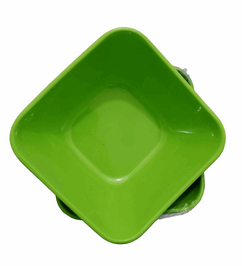 6in1 Green Four Corner Ceramic Bowl Plate