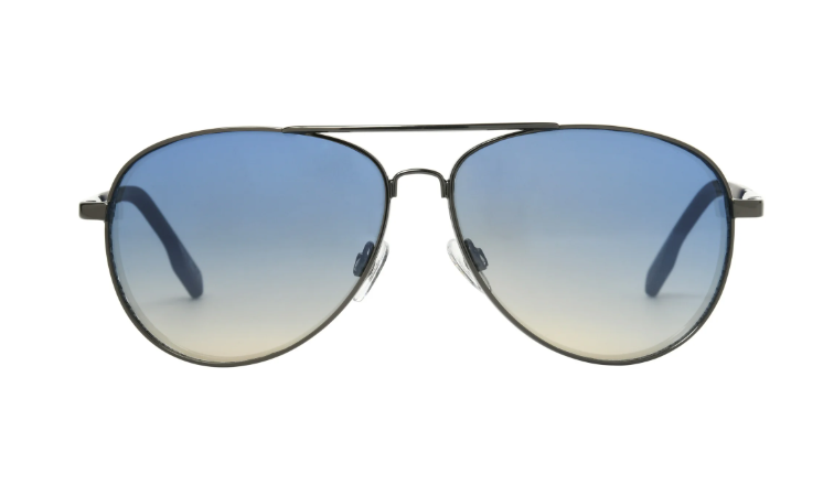 Chaps x Foster Grant Men's Aviator Fashion Sunglasses, Gunmetal CH02 | WTWL507XA